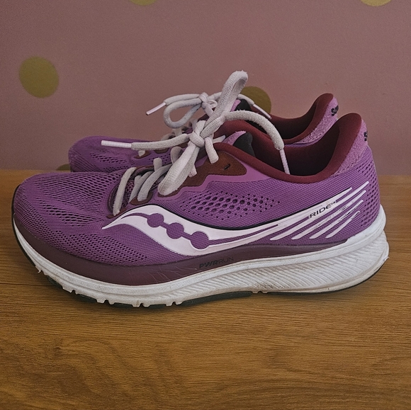 Women’s Saucony S10650-30 Ride 14 Sneakers in Razzle/Fairytale Size 7 - Picture 5 of 9